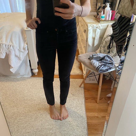 Universal Thread Denim - Black Velvet Skinny Jeans